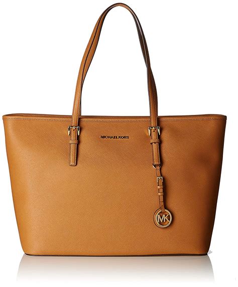 michael kors saffiano leather medium jet set travel tote bag|michael kors saffiano leather crossbody.